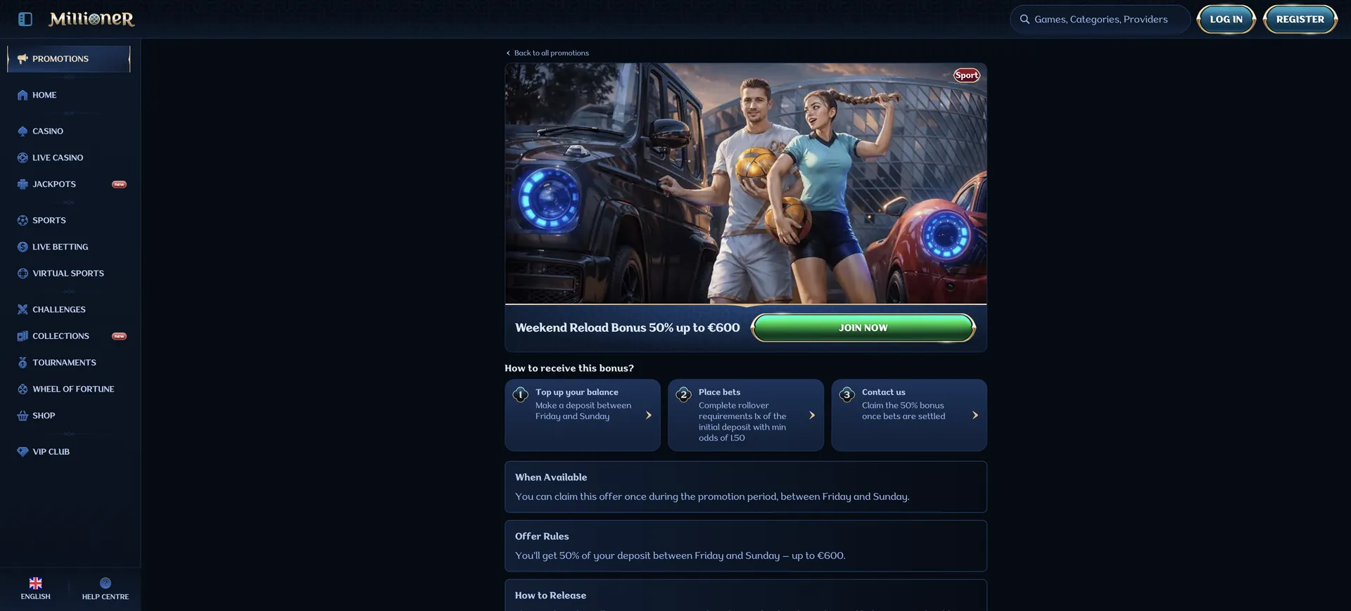 Millioner Casino Bonus: 6