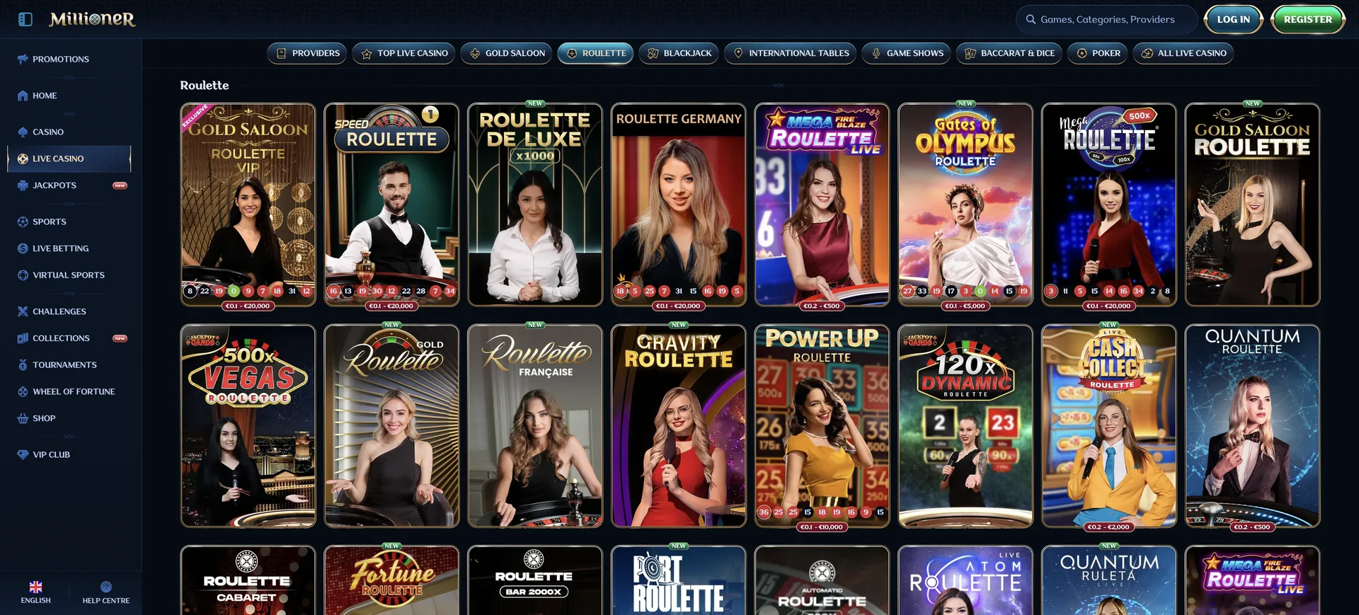 Millioner Casino Application: Roulette