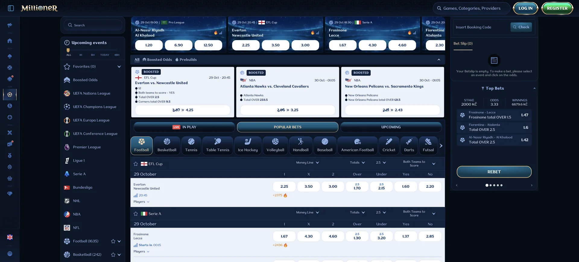 Millioner Casino Avis: Sports Betting